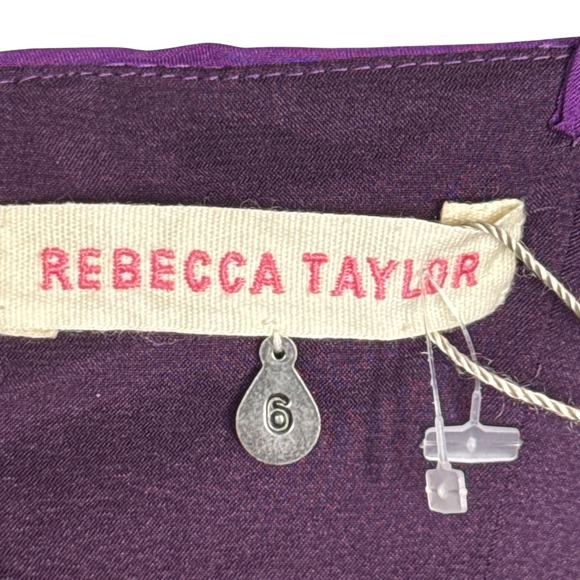 Rebecca Taylor Violet Tutu Dress Size 6 Sleeveless Ruffle Silk Blend Party - Picture 5 of 7